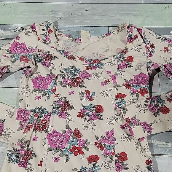 Billabong Y2K Bodycon Floral Long Sleeved Dress sz Medium - Picture 2 of 5